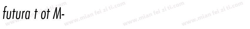futura t ot M字体转换